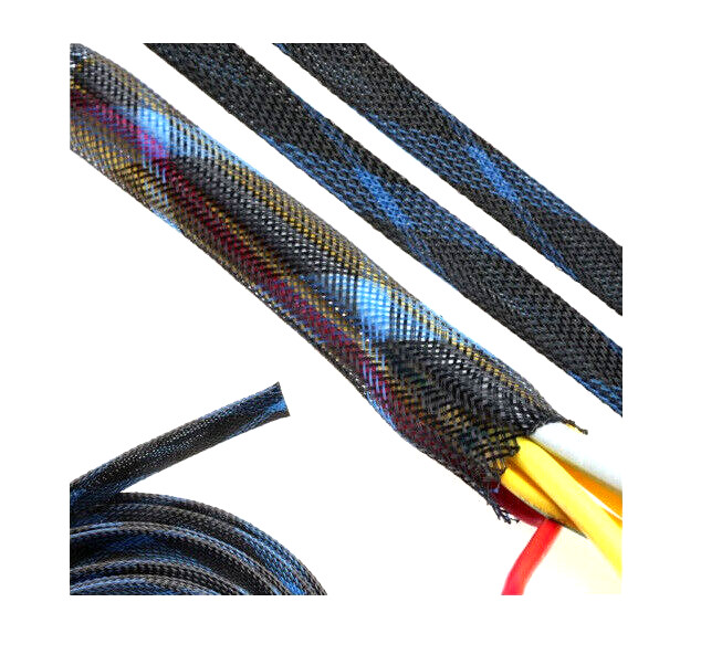 100 FT 1/8″ Black Expandable Wire Cable Sleeving Sheathing Braided Loom Tubing