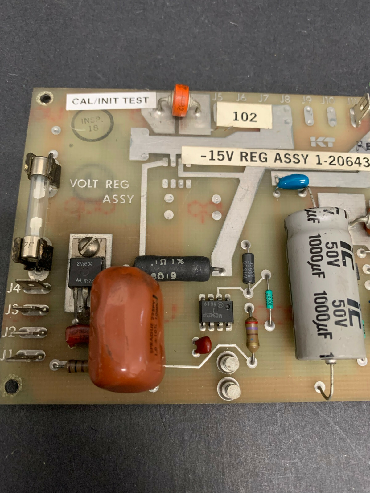 Kearney Trecker SW Reg Assembly -15V 1-20643 PC Board – 30 Day Warranty