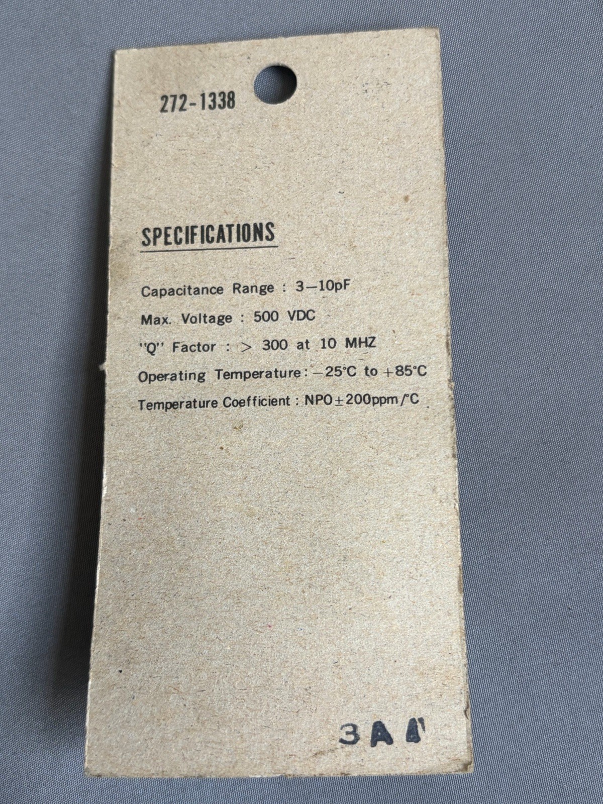 Archer 272-1338 Trimmer Capacitors 3-10pF Pack of 2 NOS