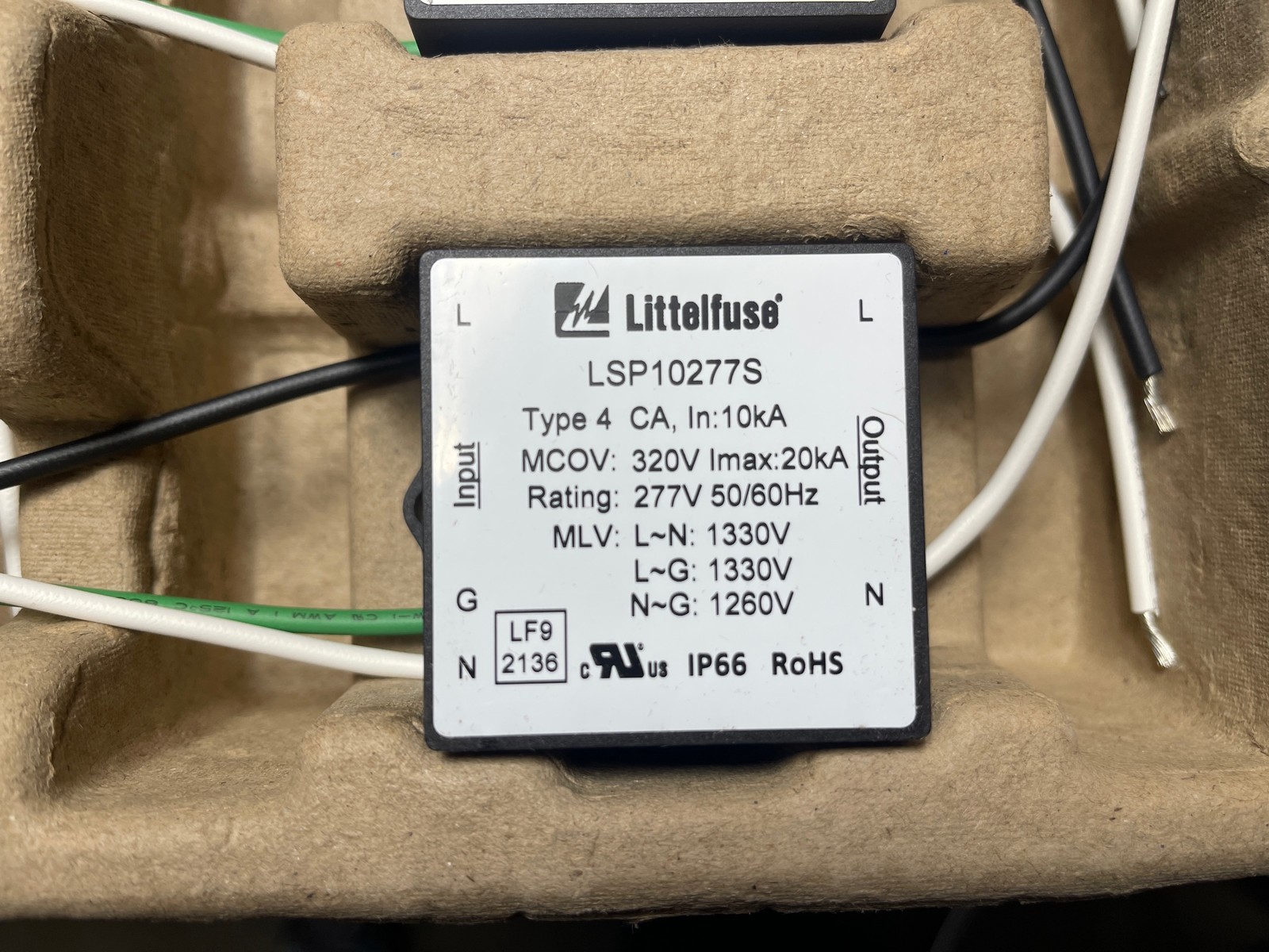 40x Lot Littelfuse LSP10277S Lighting Surge Protector 277V SCRW