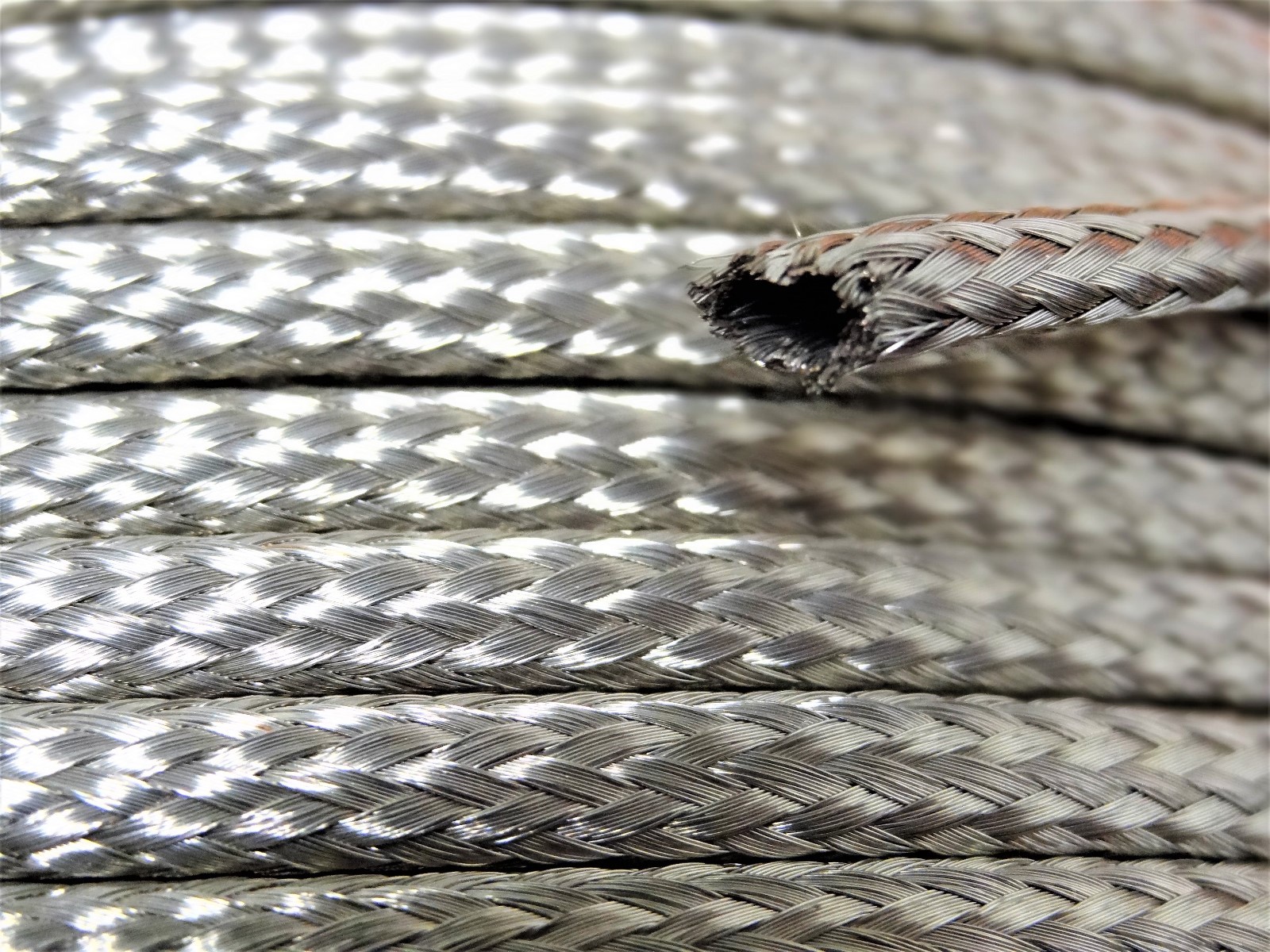 Tubular Braided Shield Tinned Copper Wire 1/4″ Ground Strap USA (BUY PER FT)