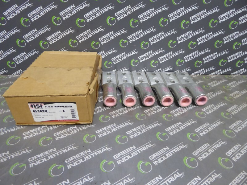 NEW Box of 6 NSI Industries AL500N Compression Lugs 1/2″ Bolt Size
