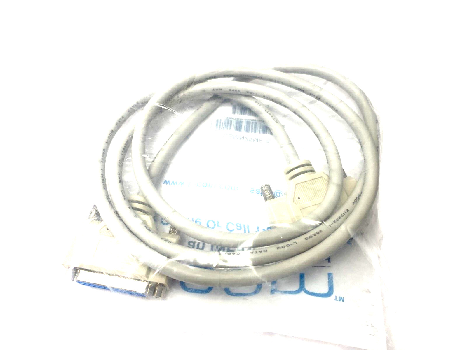 L-Com CSMN25MF-5 Deluxe D-Sub DB25 Male to Female Cordset 25-Pos