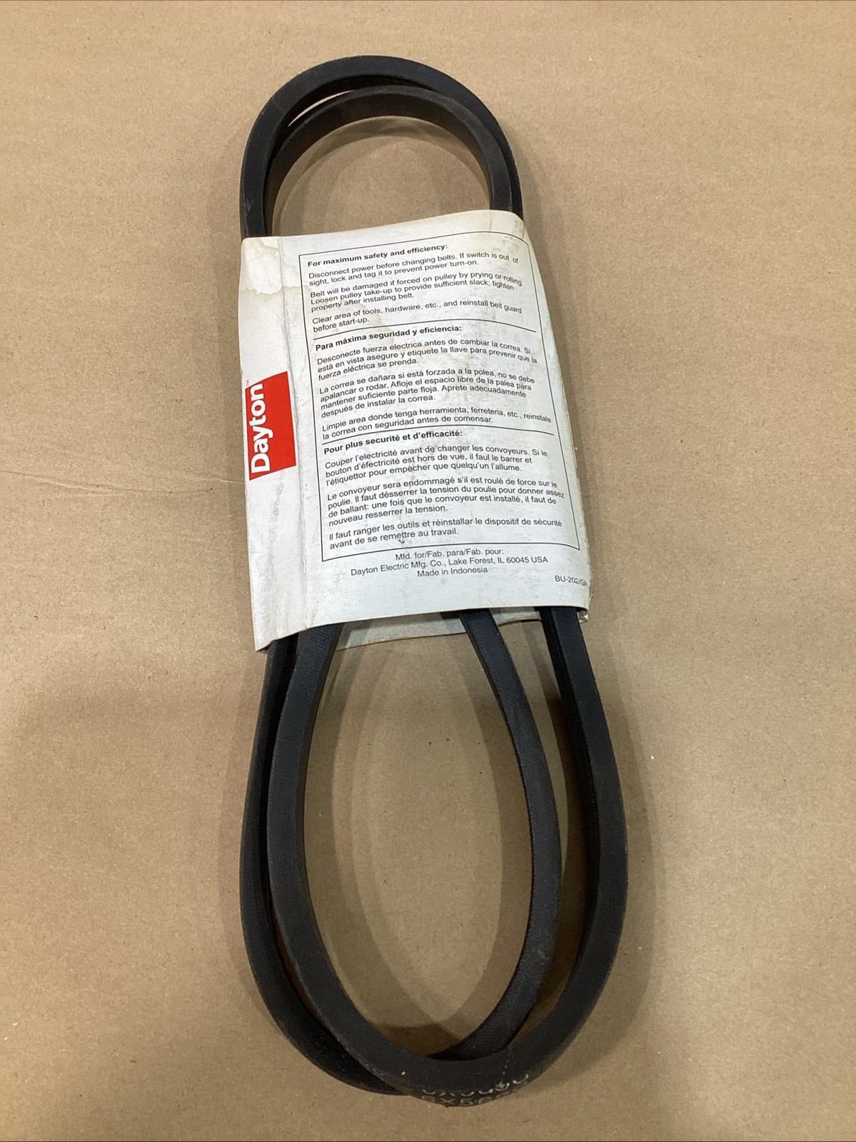 NEW DAYTON A66 PREMIUM V-BELT 1/2″ 68″ 6X569G