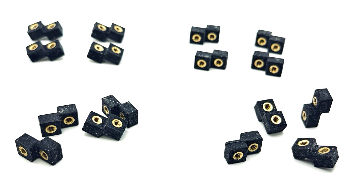 12-Pk PARKER Isolation Feet for BTC LTC TTC Pumps EZ Mount Silicone