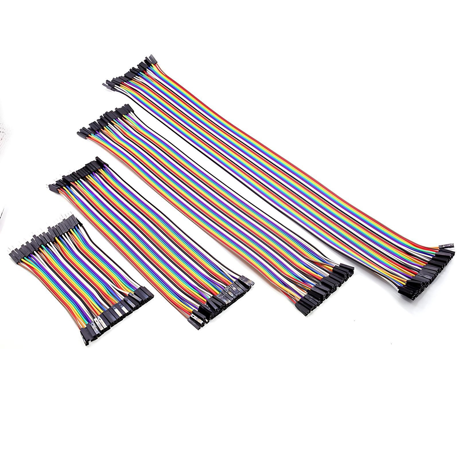 40P Dupont Jump Wire M-F M-M F-F Jumper Breadboard Cable Lead 10/15/21/30/40cm