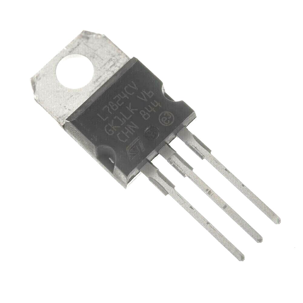 10PCS STMicroelectronics L7824CV Voltage Regulator IC REG LINEAR 24V 1.5A TO220