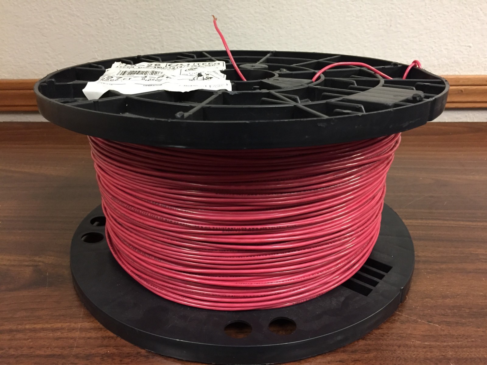 Southwire 27034805 TFFN 16-26 Str Cu Wire Red 2,000FT
