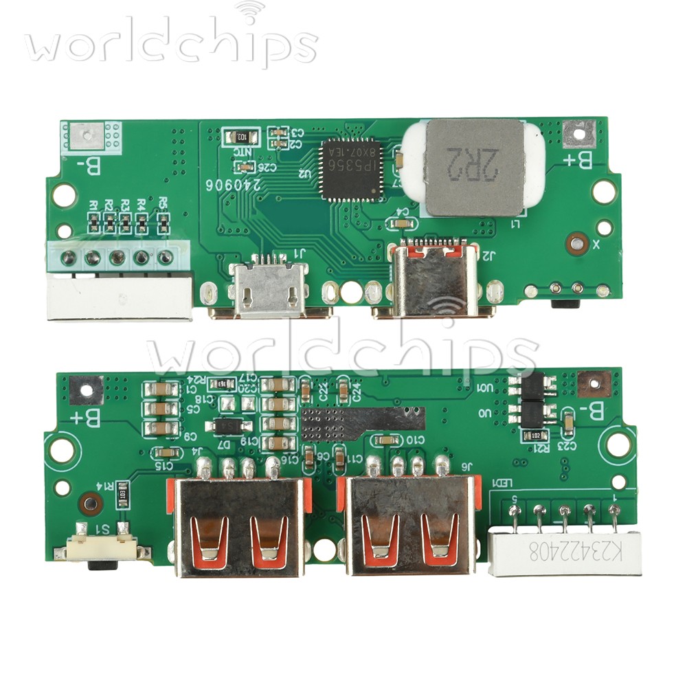 PD/QC 22.5W Fast Charging Module DIY Mobile Power Bank Circuit Board LED Display