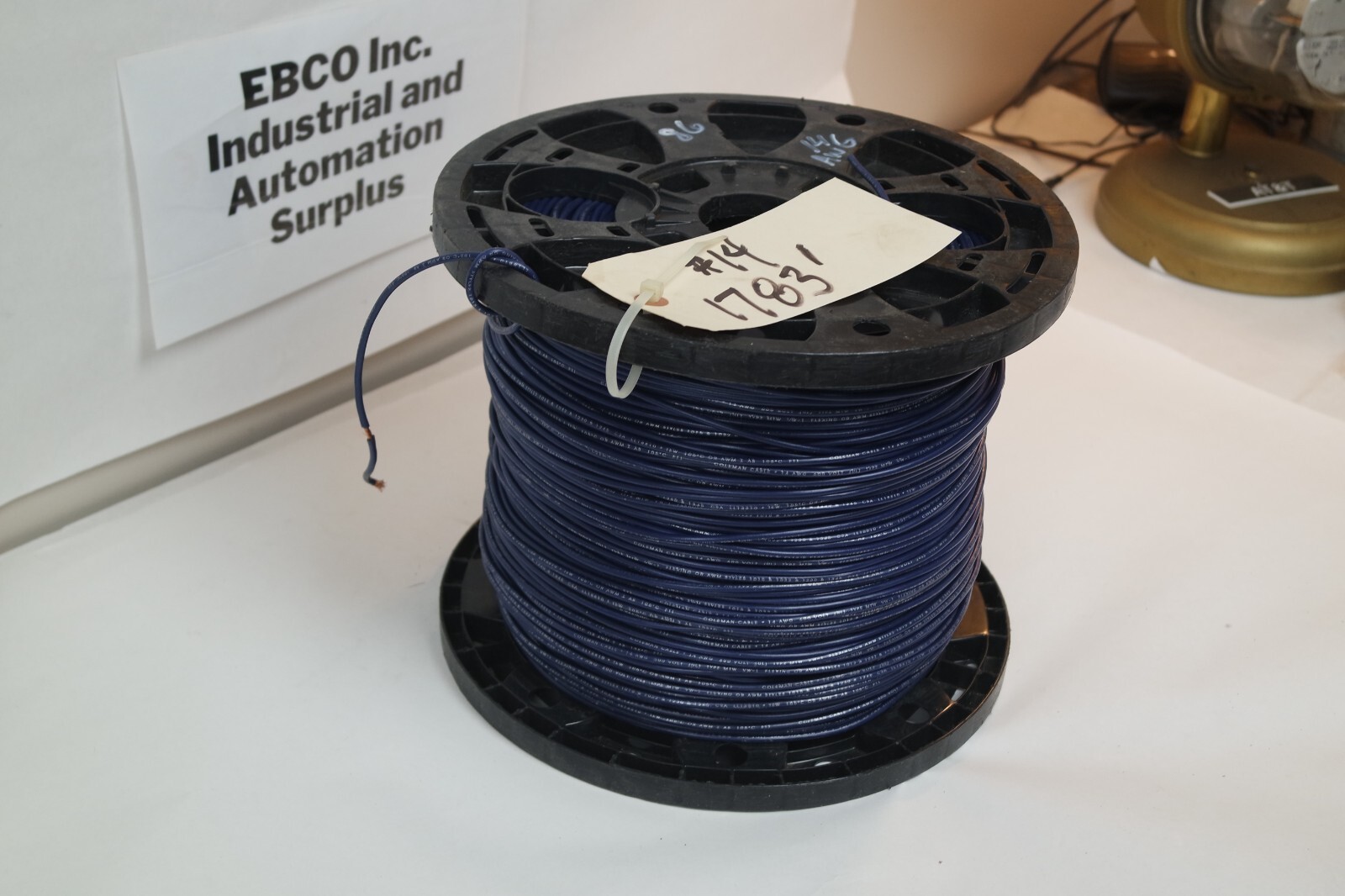 1783 ft 14 AWG THHN BLUE COLEMAN 600V Wire 35.7LBS
