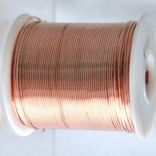 Bare Copper Wire 28 Gauge 5 lb Spool (9,950 Feet) Diameter 0.012