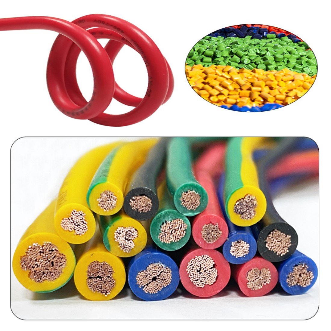 Any length Electronic Flexible tinned copper wire Cable 0.3mm²-6mm² multicolor