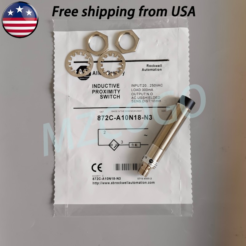 Fr Allen-Bradley 872C-A10N18-N3 20-250VAC 4Pin Inductive Proximity Sensor Switch