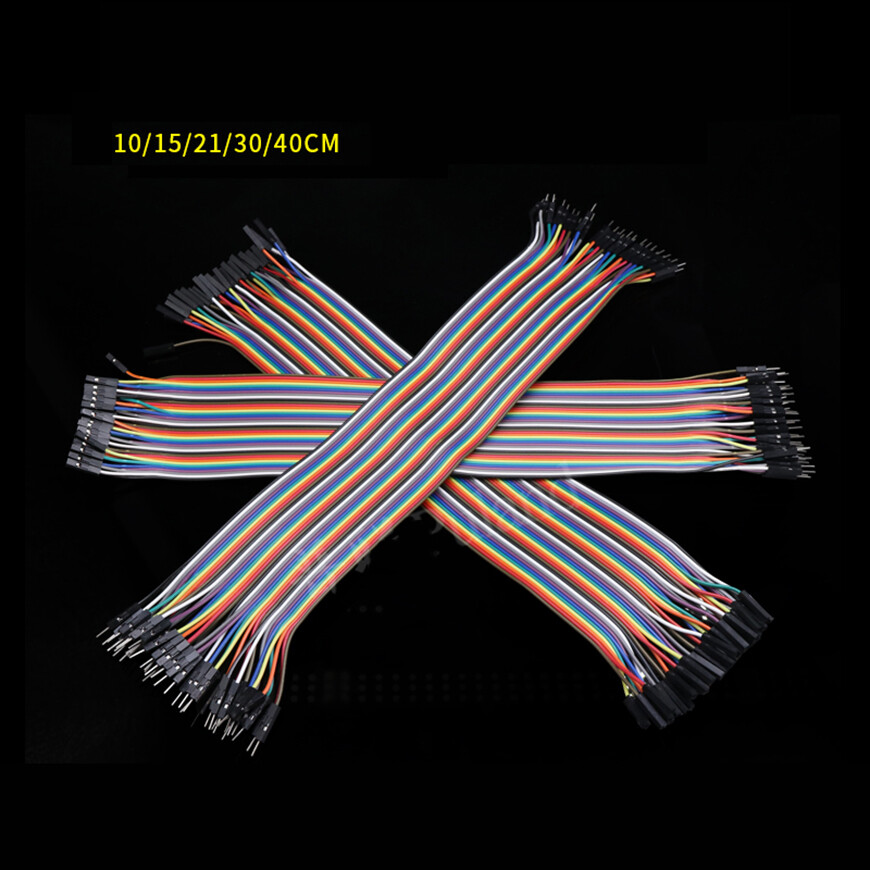 40P M-F M-M F-F Dupont Jump Wire Jumper Breadboard Cable 10/15/21/30/40cm Long