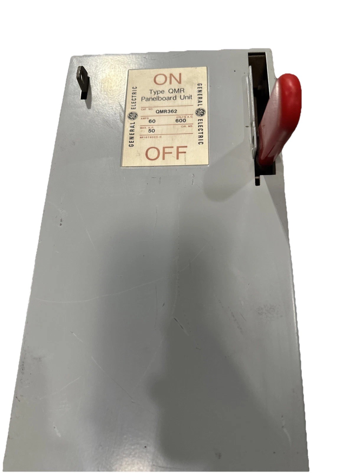 🔴GENERAL ELECTRIC QMR362 60 Amp 3-Pole 600V Fusible Panelboard Switch Unit‼️B