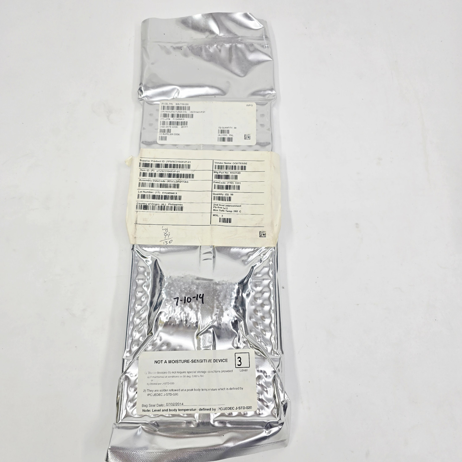Vitesse VSC3104XVP 6.5 Gbps 4×4 Crosspoint Switch Sealed Pack of 99