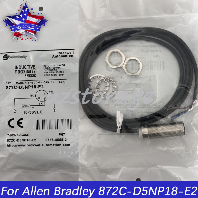 Proximity Sensor Switch For Allen Bradley 872C-D5NP18-E2 10-30VDC 200mA 5mm