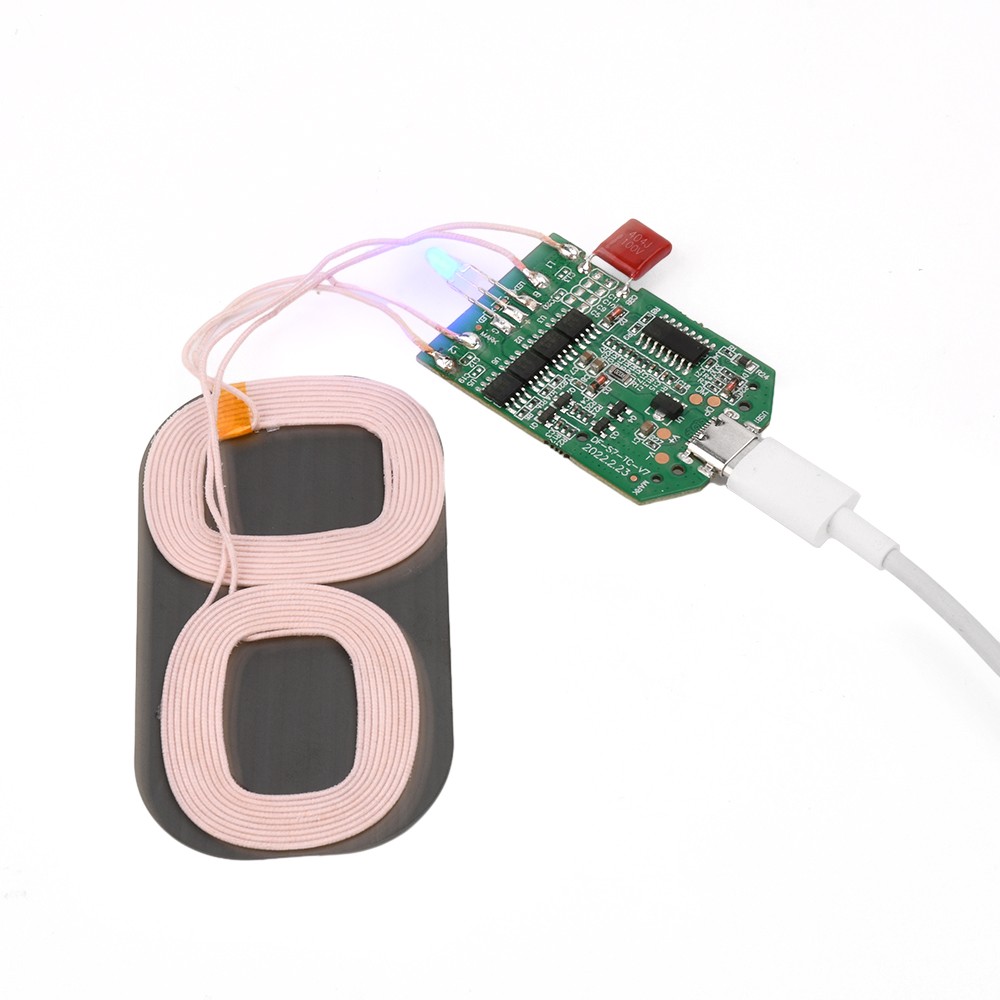 2x Dual Coil 15W Wireless Charger Transmitter Module Fast Charging Board DIY USA