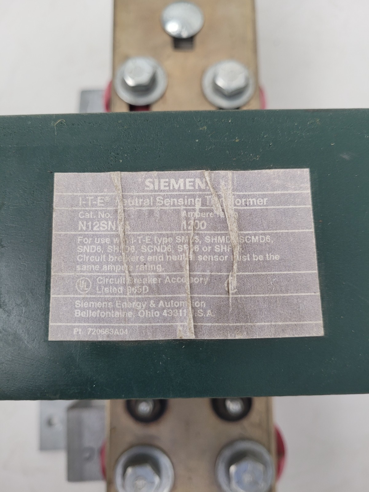 N12SNDA Siemens Neutral Sensing Detector 1200 Amp – Next Day Option