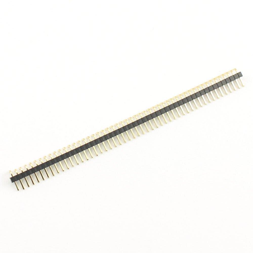 5Pcs Gold Plated 1.0mm Pitch 50 Pin Header Male Connector Single Right Angle