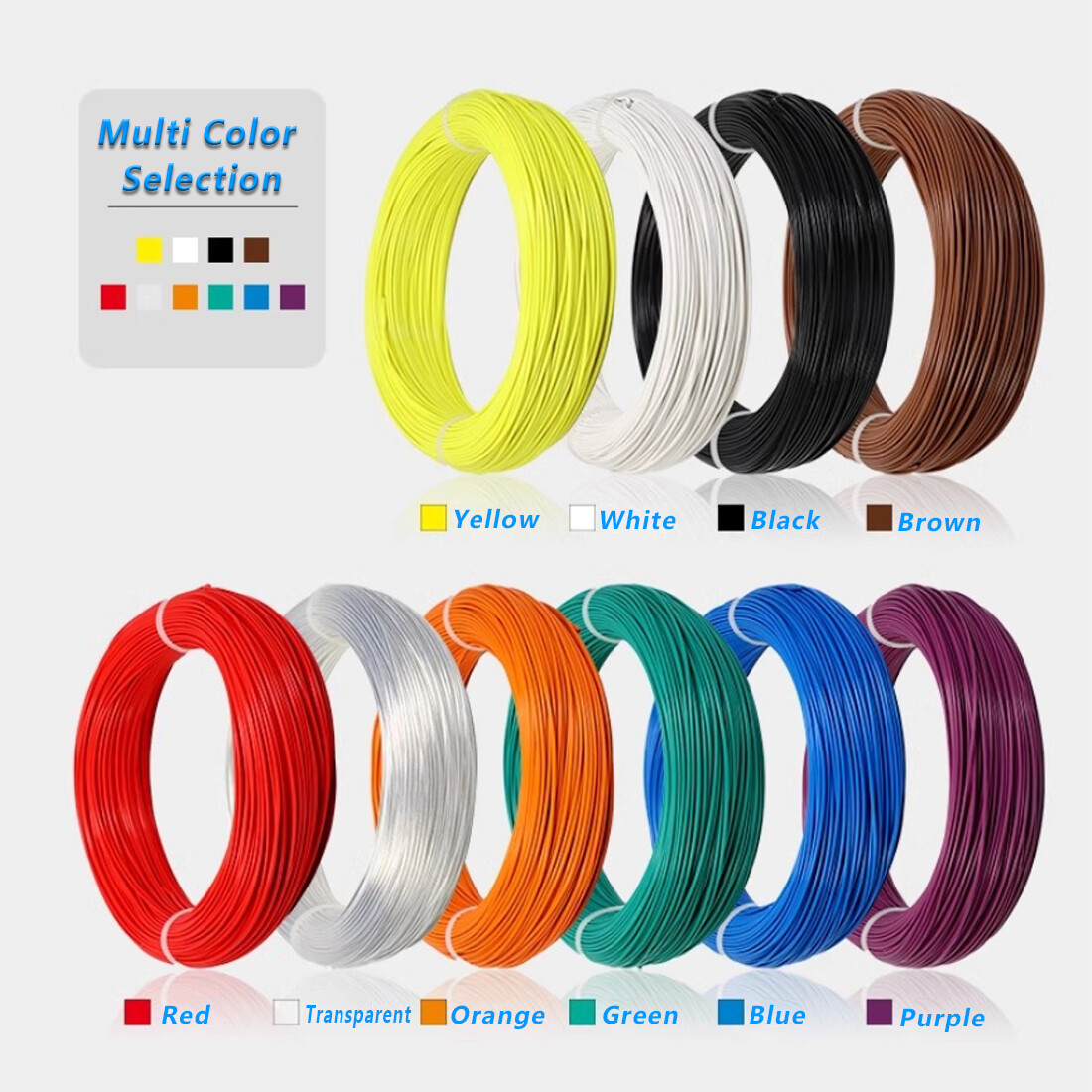 UL1430 Automotive Auto Marine Cable 16/18/20/22/24/26AWG Tinned Copper Wire 300V