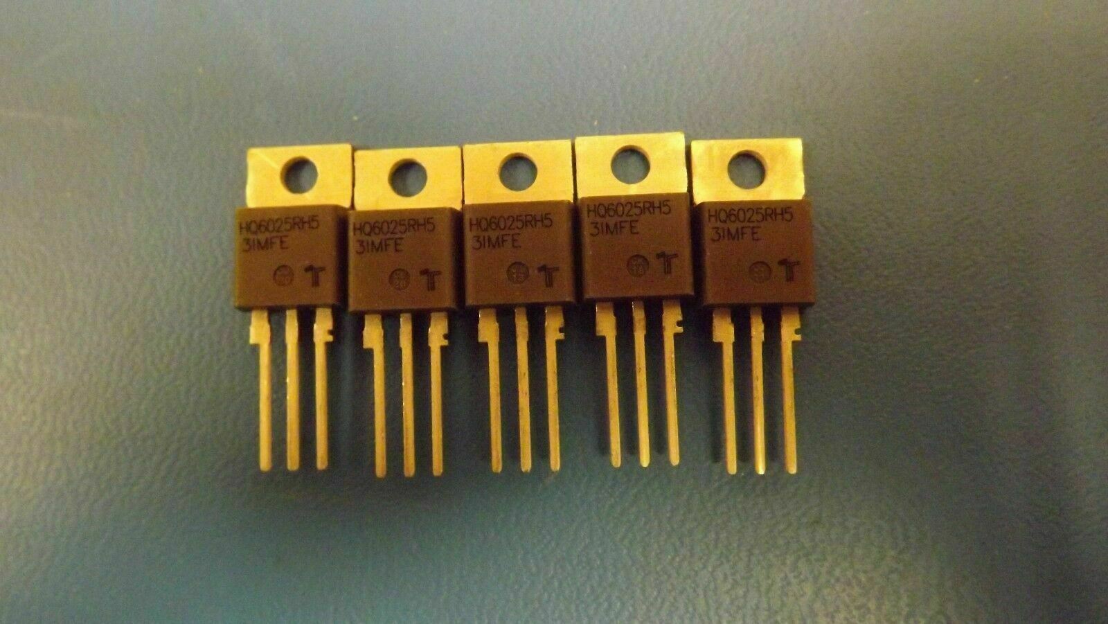 (5PCS) HQ6025RH5 LITTELFUSE/TECCOR TRIAC,600V V(DRM),25A I(T)RMS,TO-220AB