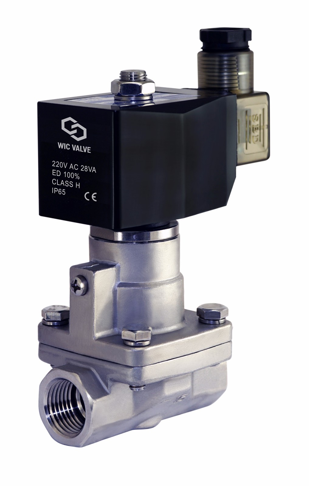 3/4″ Inch High Pressure Stainless Steel Electric Steam Solenoid Valve 220V AC NC