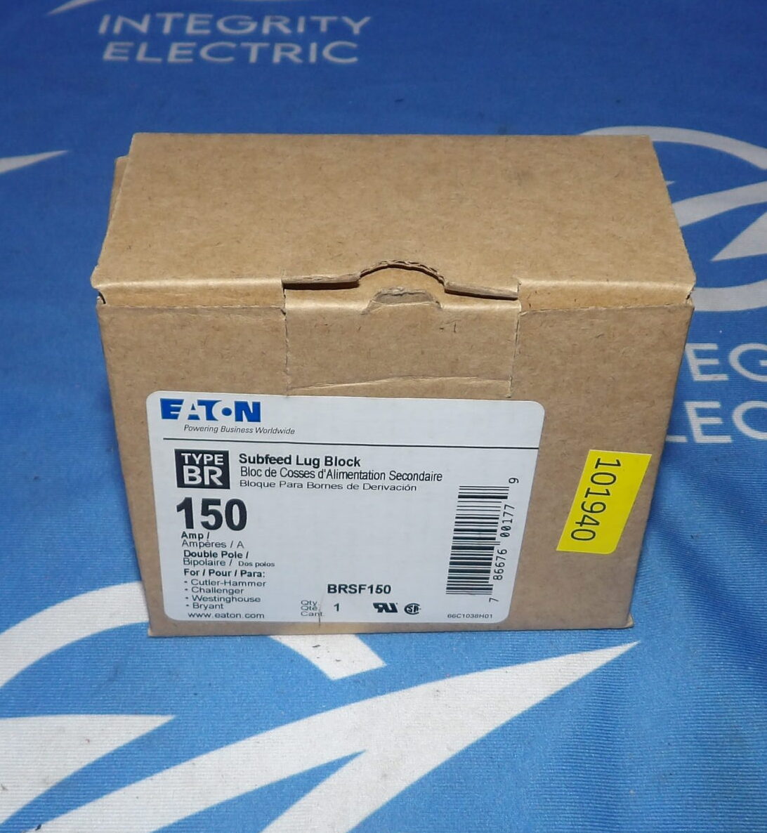 NIB Eaton BRSF150 150A 2 Pole Subfeed Lug Block + 1 Year Warranty