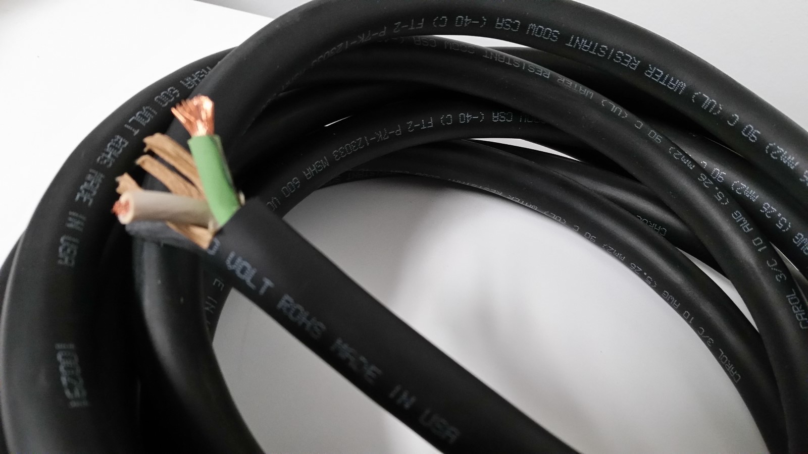 10/3 SOOW 10 AWG 15 FEET USA Portable Outdoor Indoor 600 V Flexible Wire Cable