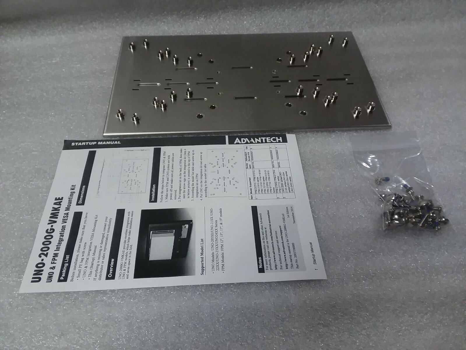 UNO-FPM21 Advantech Rev. A0 Integration VESA Mount Kit