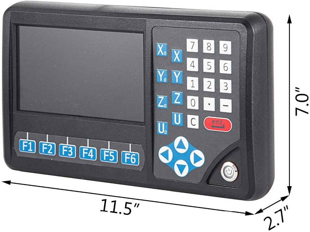 4 Axis DRO Digital Readout System 4pcs Linear Scale Lathe Milling Bridgeport DRO