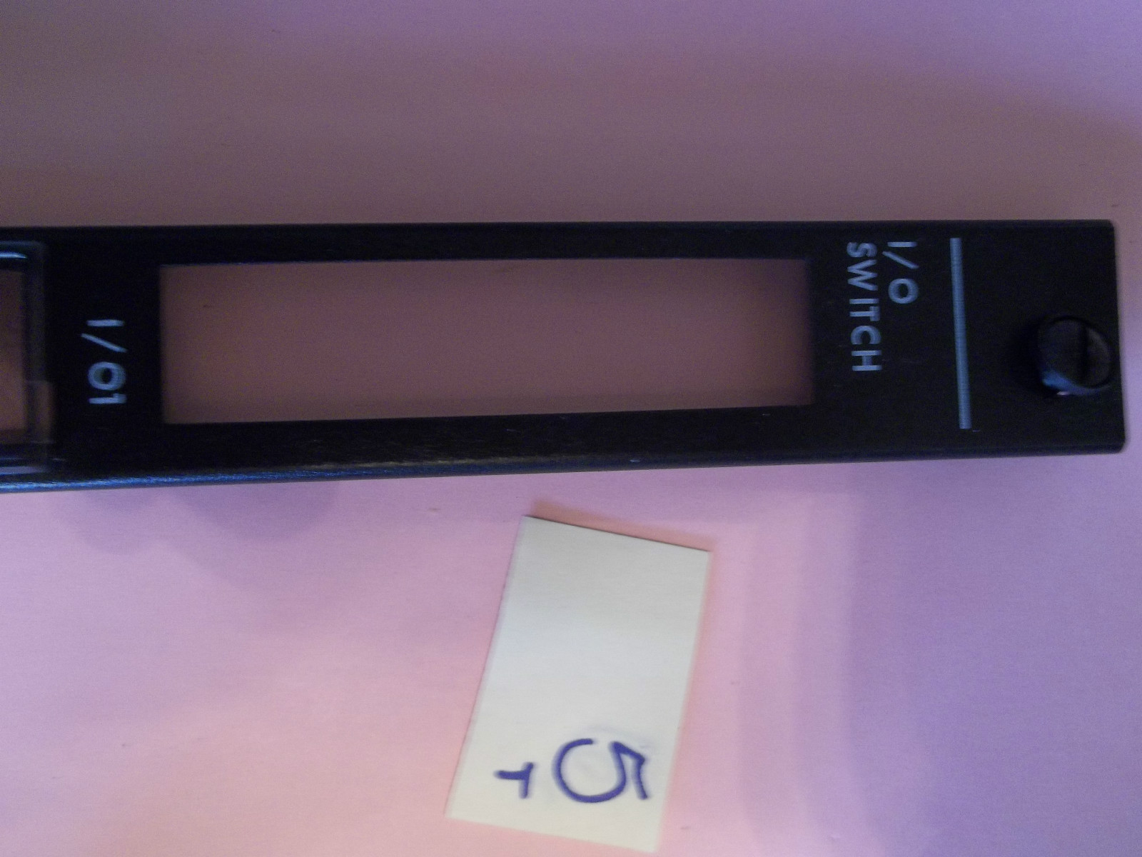 GE FANUC IC600 RB750K RPU I/O SW W/ FACEPLATE IC600 FP750K (WL81)