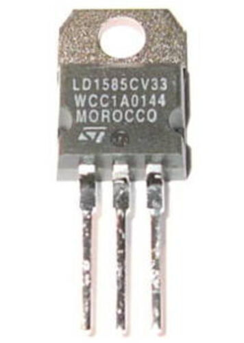 5A – 3.3V Fixed Voltage Regulator – LD1585CV33 – TO-220 Case – 3.3 V DC Output