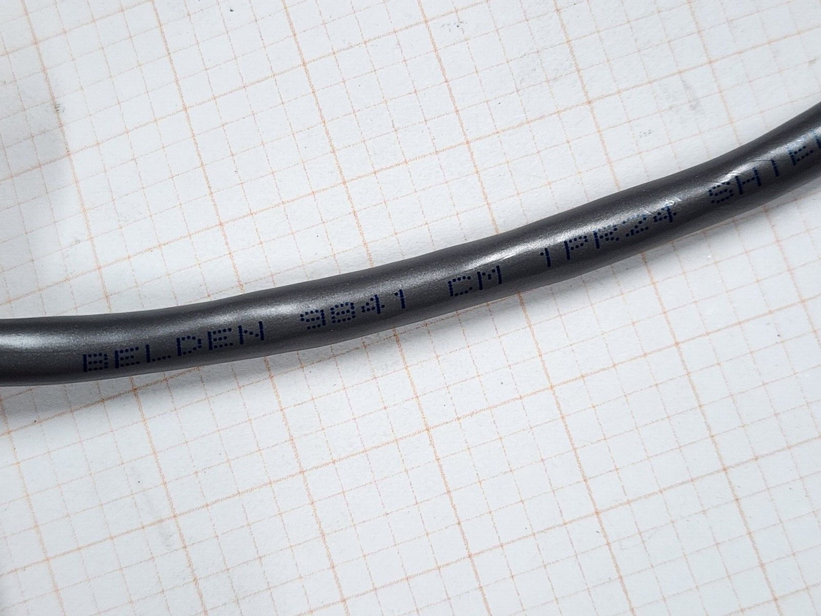 Belden 9841 24/1P RS485 120 Ohm Low Cap Multi-Shielded Computer Cable Gray /10ft