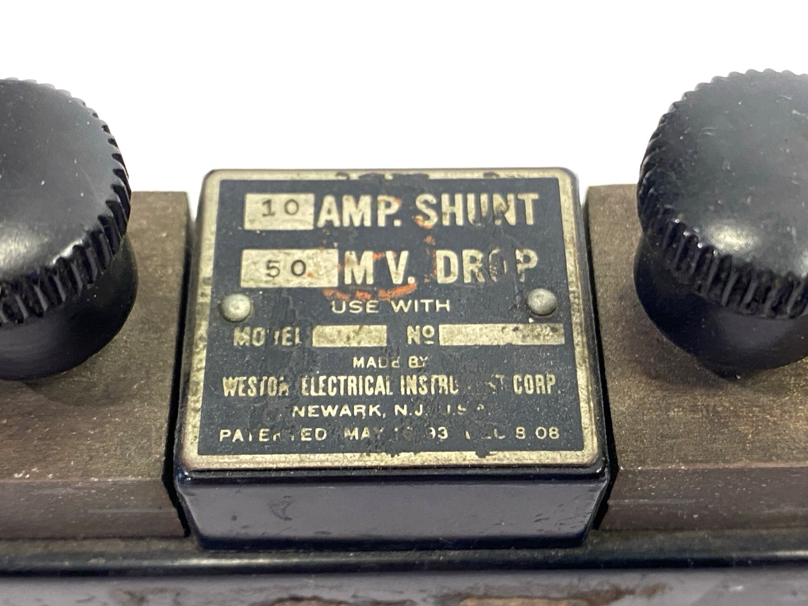 Weston Amp Shunt 10A 50mV Drop