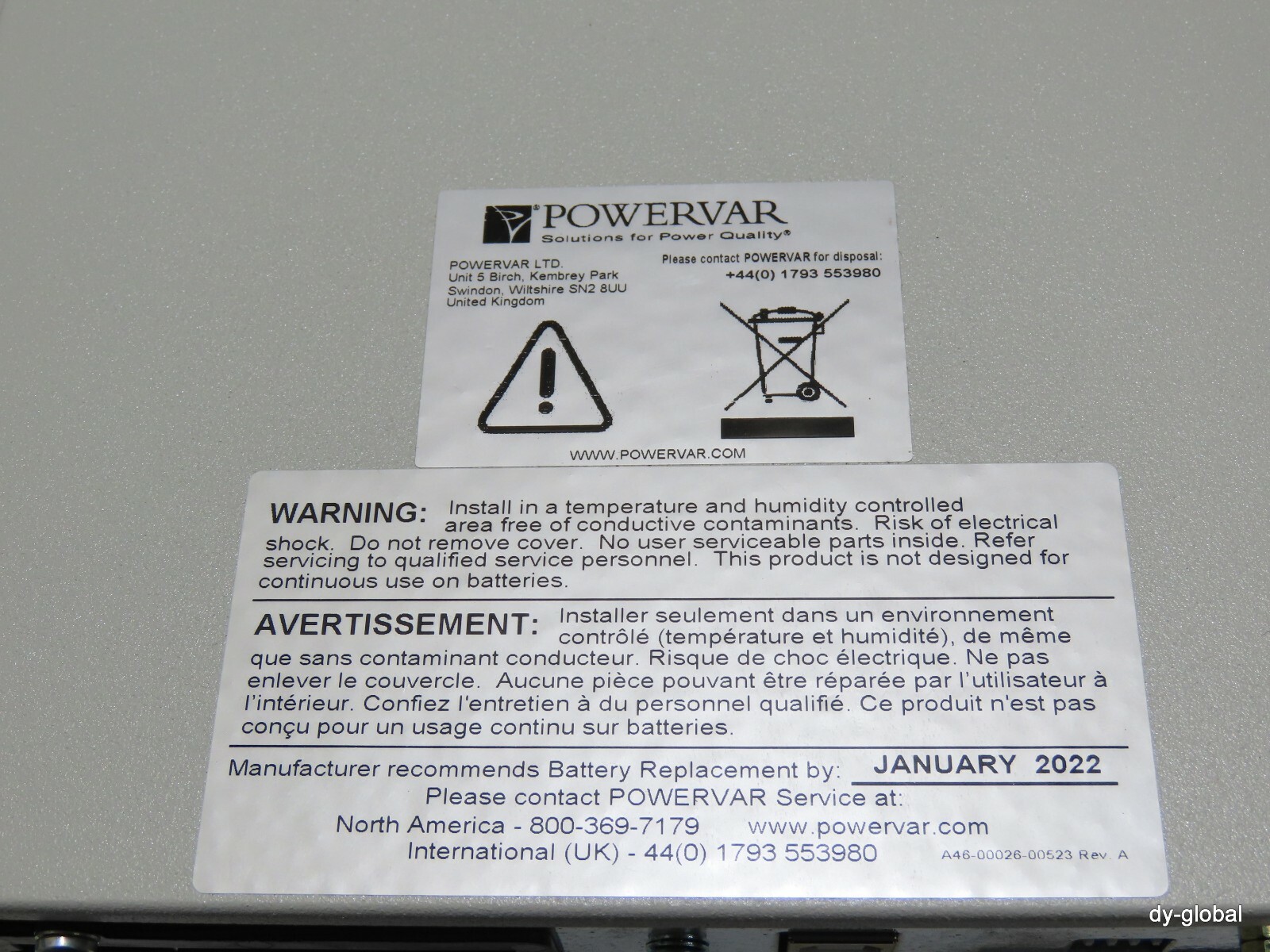 POWERVAR NNB ABCE1102-22 5110-56R Uninterruptible Power Supply ELEC-I-1358=9D47