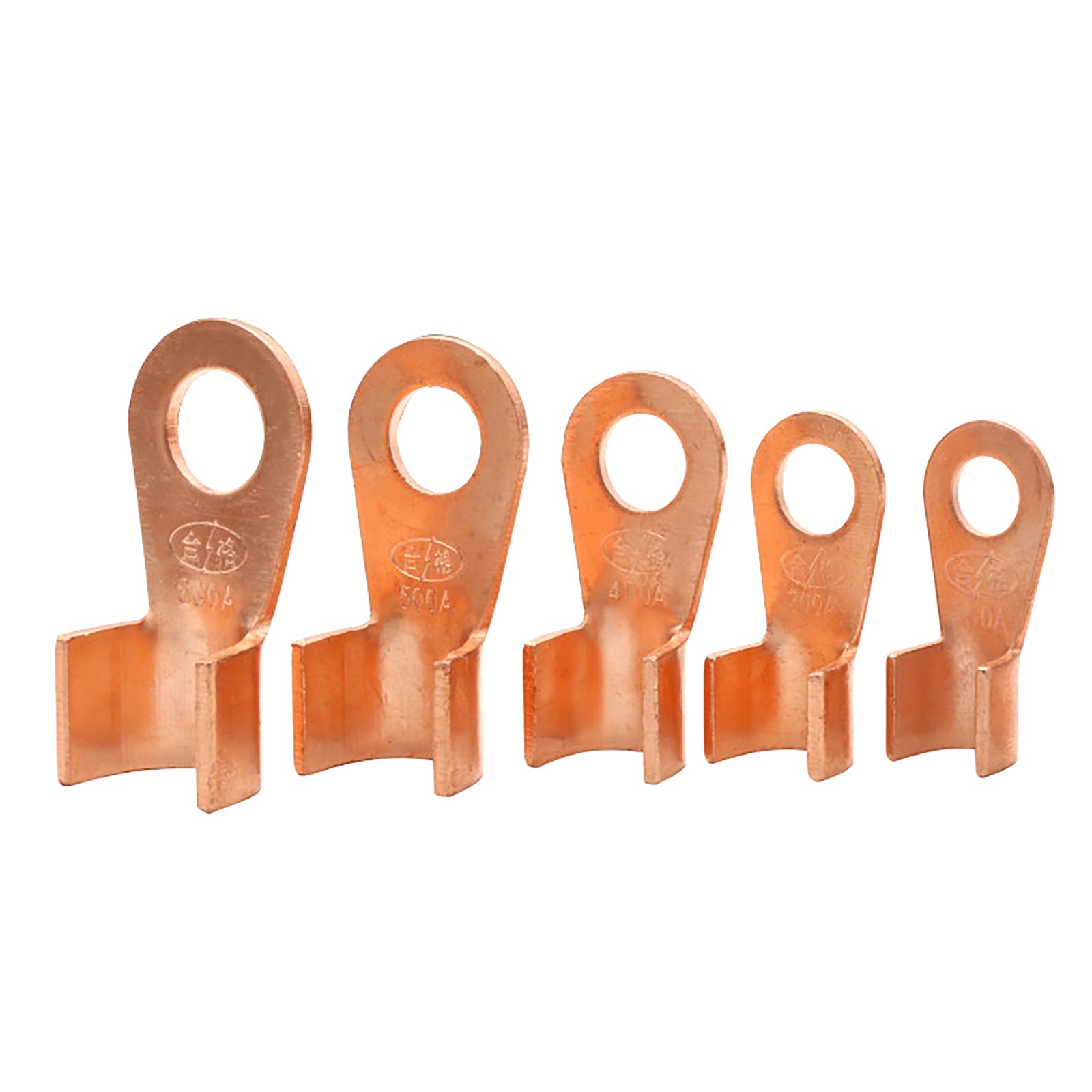 3A-1000A Open Barrel Copper Lugs Ring Terminal Crimp Battery Cable Connector OFC