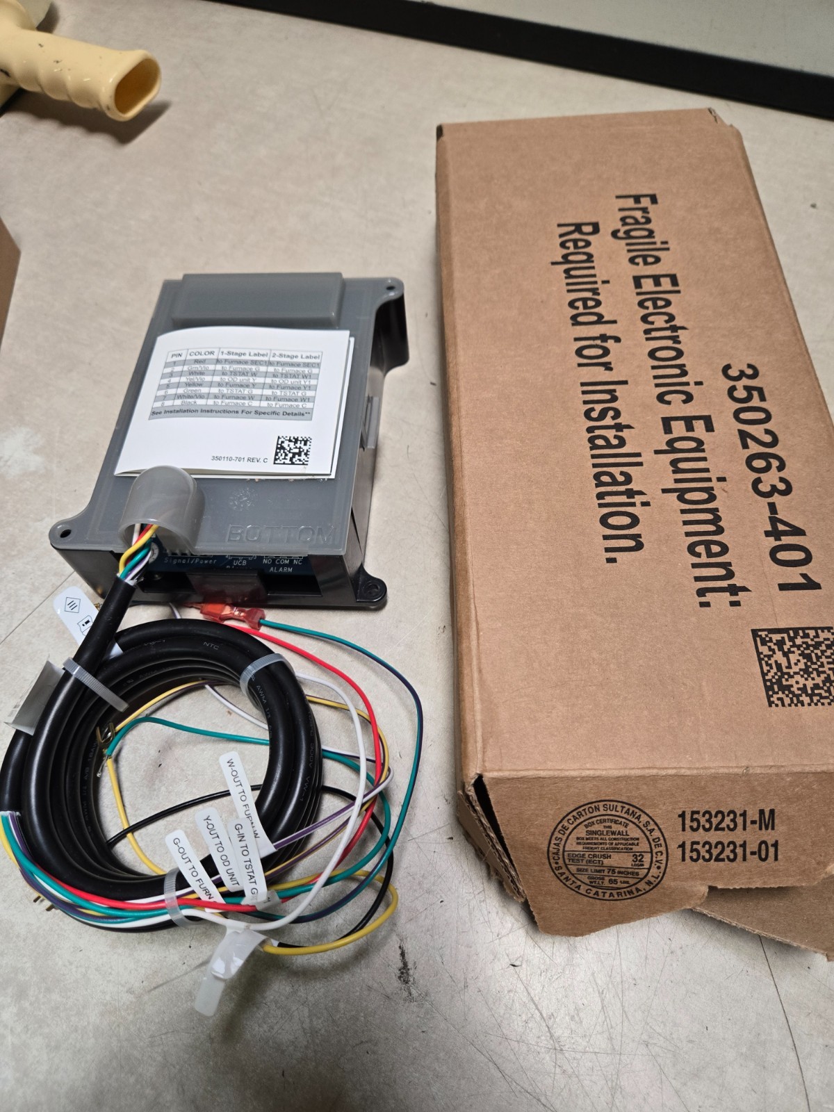 NOB Carrier HK38EA063, 350263-401, Mitigation Board With Harness Assembly