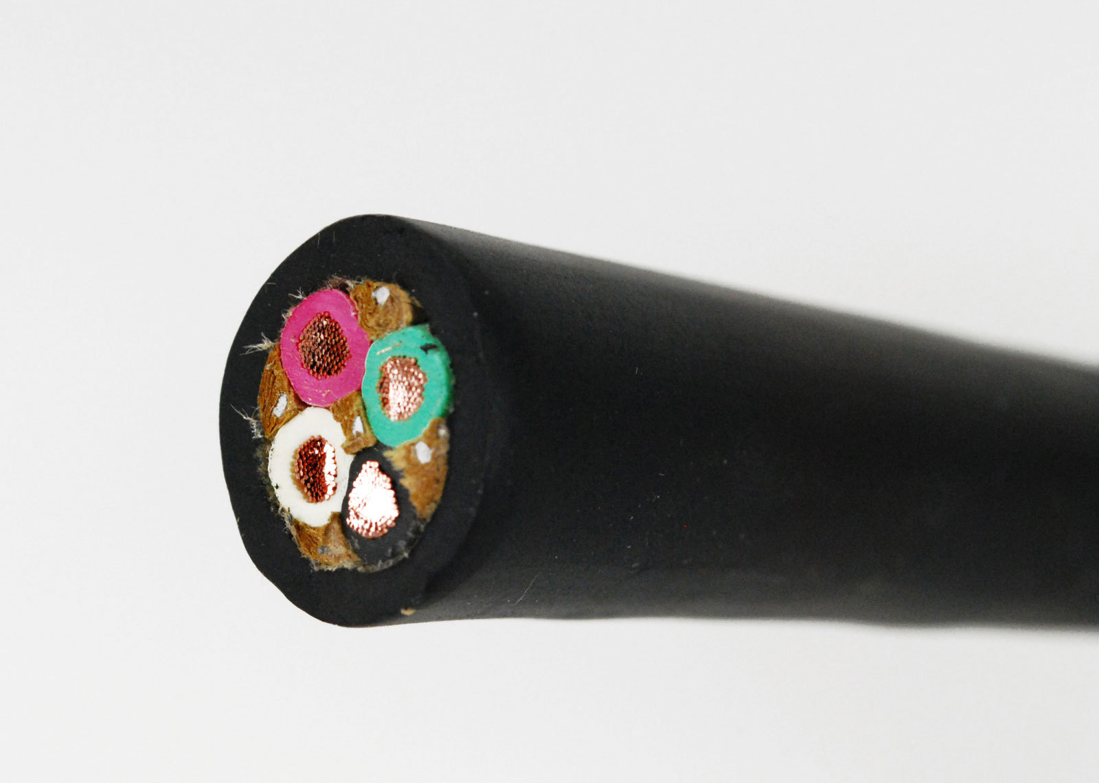 104000 10/4 Wire Cord SOOW , Rubber Coated, 10 Gauge, 4 Conductor, 600V PER/FT