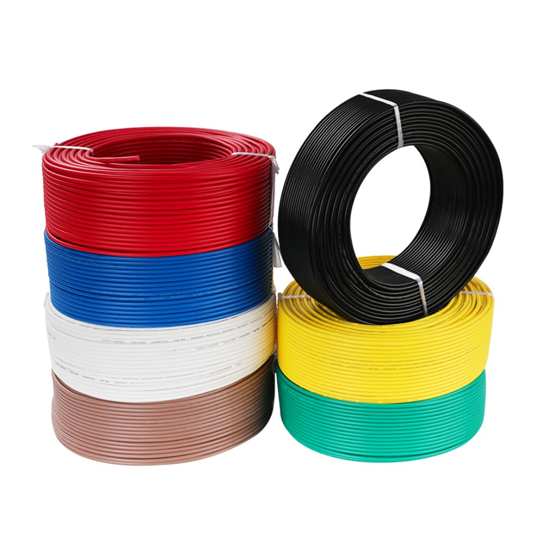 Any length Electronic Flexible tinned copper wire Cable 0.3mm²-6mm² multicolor