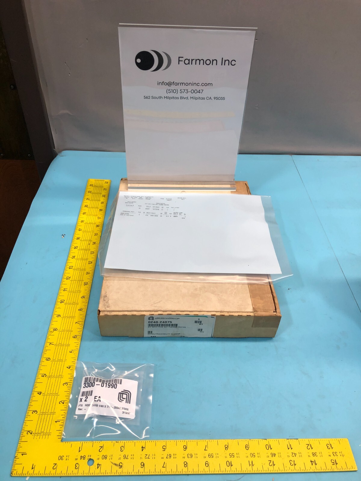 AMAT 0240-24075 KIT TTR FTGS SST FLARED HEATS, 161404
