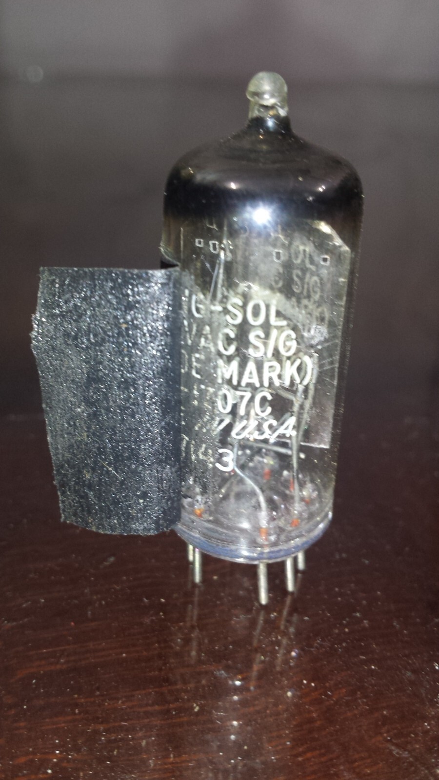 QTY=1 DT-1707C TUNG-SOL GREEN Digivac Seven Segment display Tube TESTED