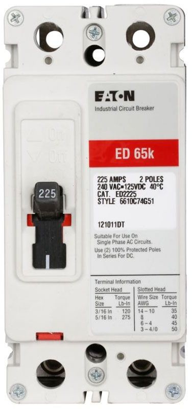 NIB – Eaton – ED2175 – 175A Eaton Series C Molded Case Circuit Breaker