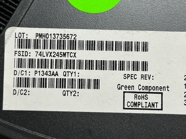 200 NEW FSC 74LVX245MTCX Transceiver, Non-Inverting 1 Element 8 Bit 20-TSSOP