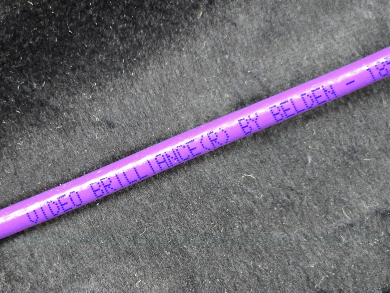 Belden 1855A #23awg RG59 Video Brilliance HD-SDI Coaxial Cable 6GHz Violet /50ft