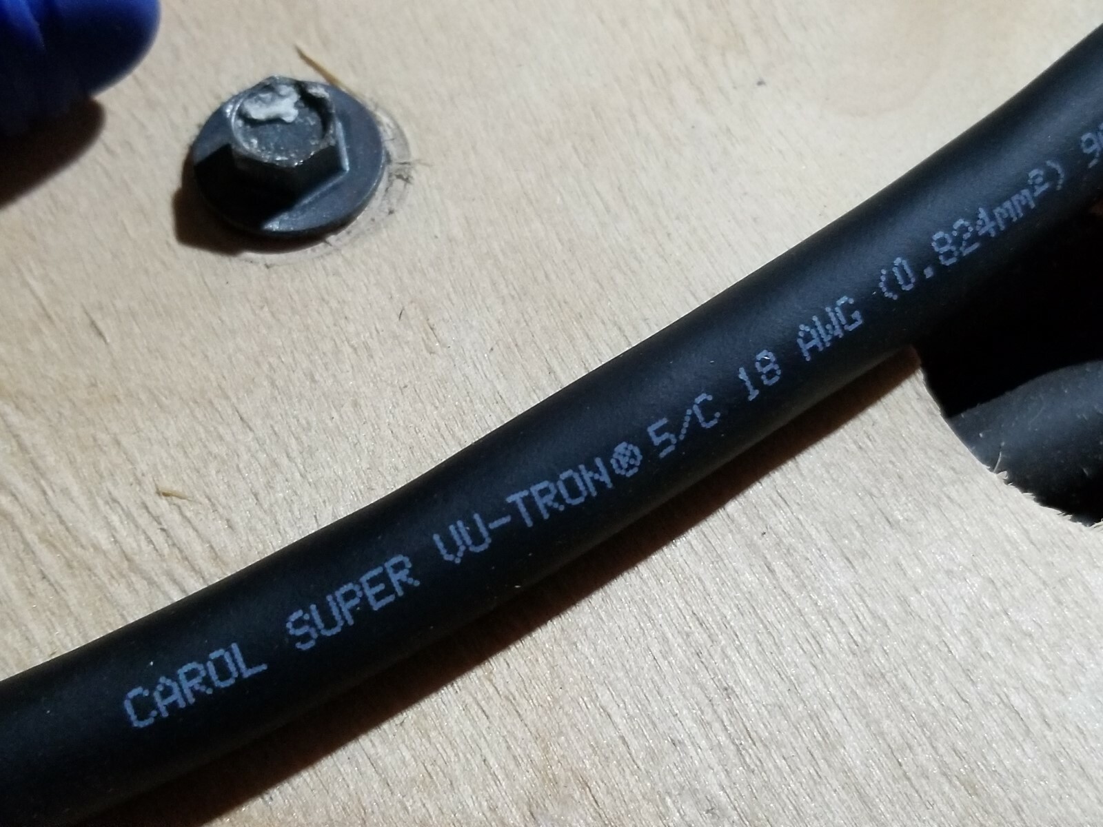 NEW Carol 09805 18/5C Premium Super Vu-Tron SOOW 600V Portable Power Cord Cable