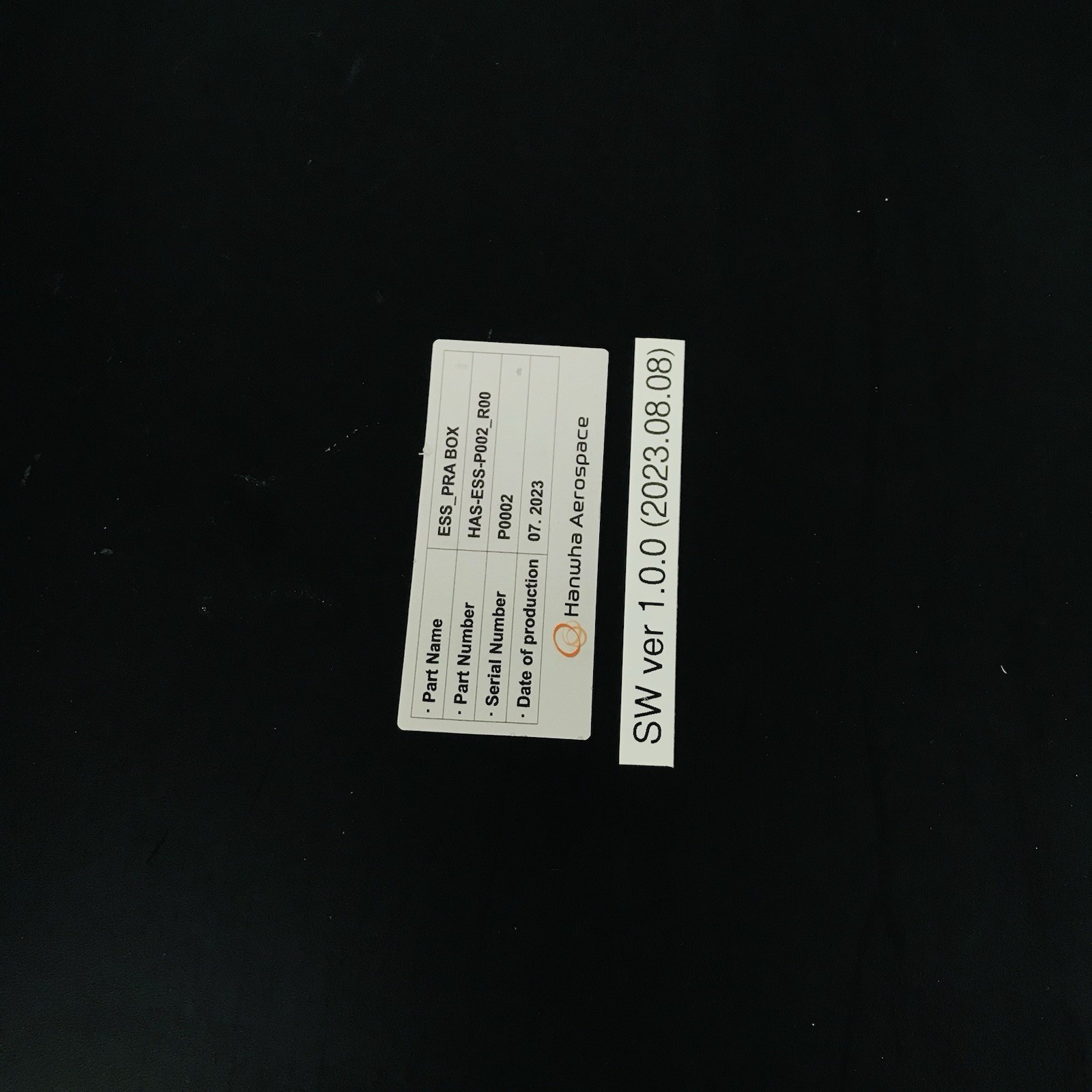 Hanwha Aerospace ESS-PRA BOX HAS-ESS-P002_R00 Battery Power Relay Box Untested