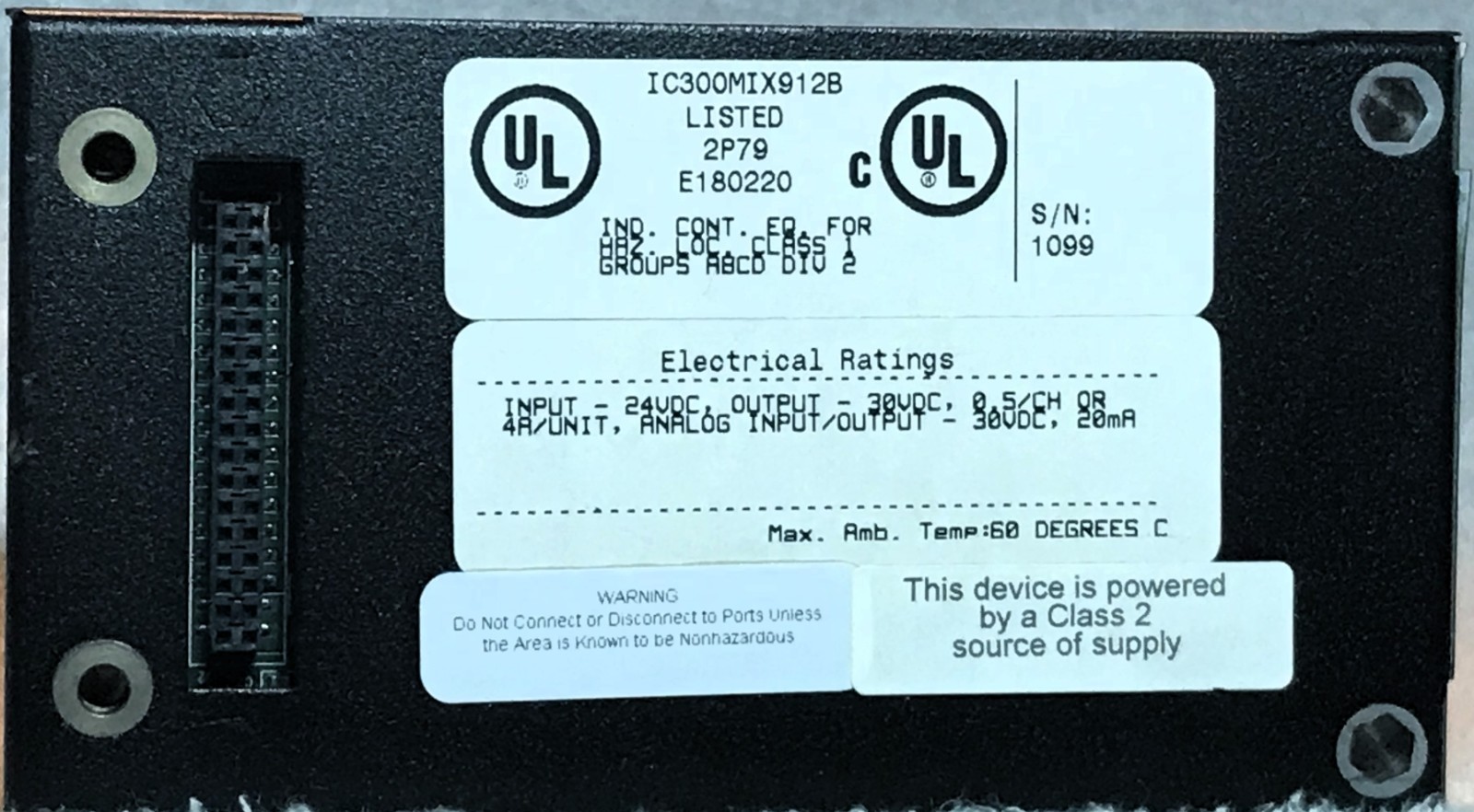 HORNER IC3000CS200M CONTROL SYSTEM WITH (4) IC300MIX912B CARDS USED PLEASE READ