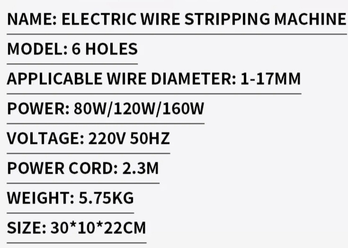 Electric Wire Stripper for Scrap Copper Wire Scrap Cable Wire Stripping Machine