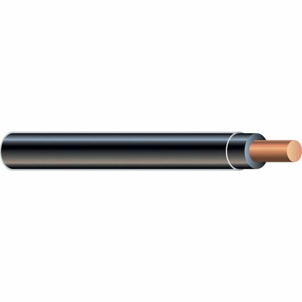 Southwire 25 ft. 12 Black Solid CU THHN Wire